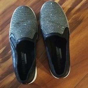 Sparkly slip on shoes